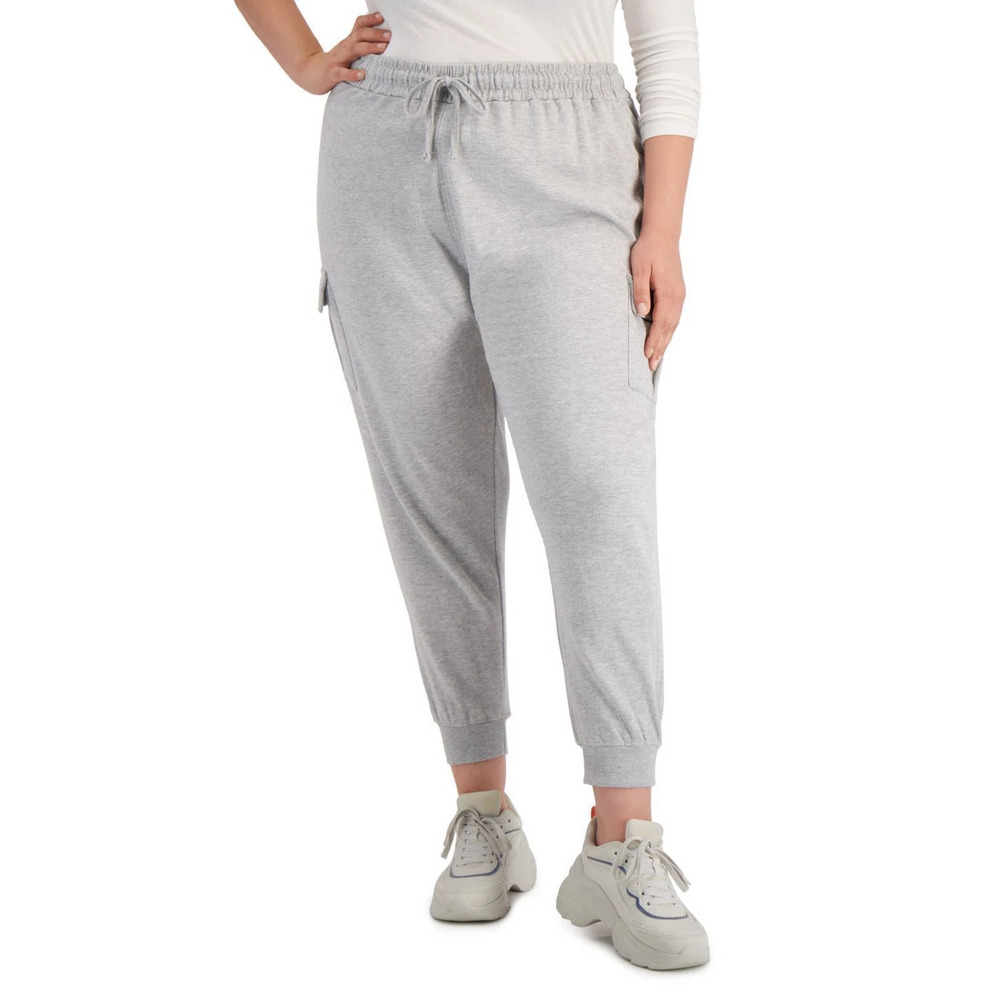 Full Circle Trends Womens Trendy Plus Size Cargo Joggers 3X